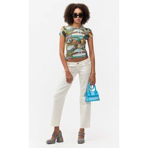 NWT Miaou Atlas Pants Creme Y2K